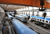 Production line of Turkmenistan passenger coaches