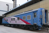Narrow gauge passenger coach-power coach